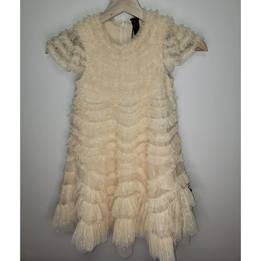 Needle & Thread × WILD ROSE RUFFLE KIDS DRESS - Picture 4 of 10